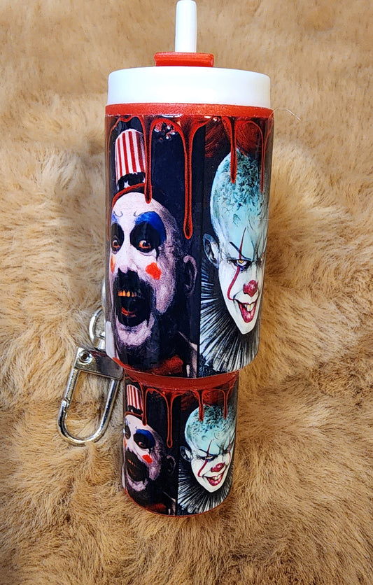 **CLEARANCE** Horror Characters Mini Tumbler Keychain