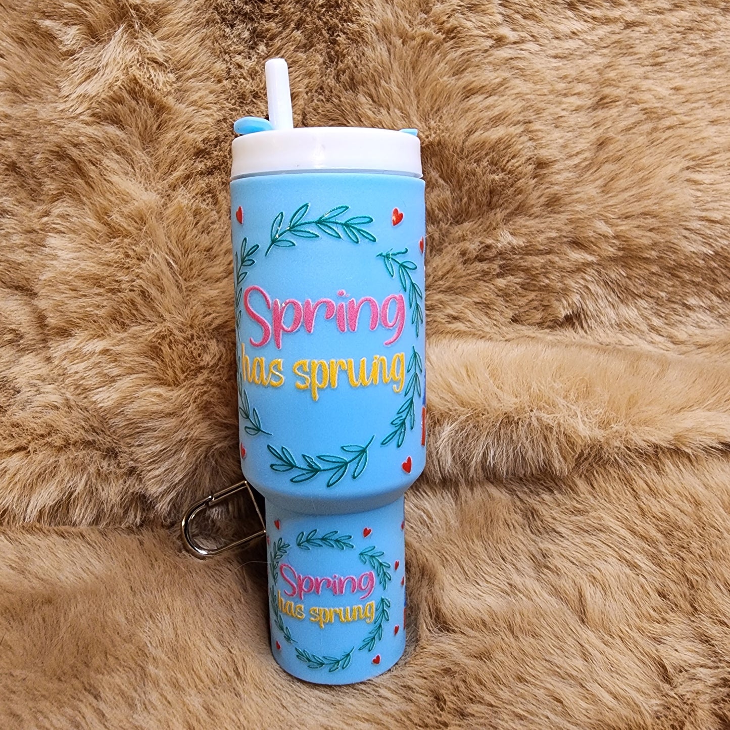 Spring Theme Mini Tumbler Keychain