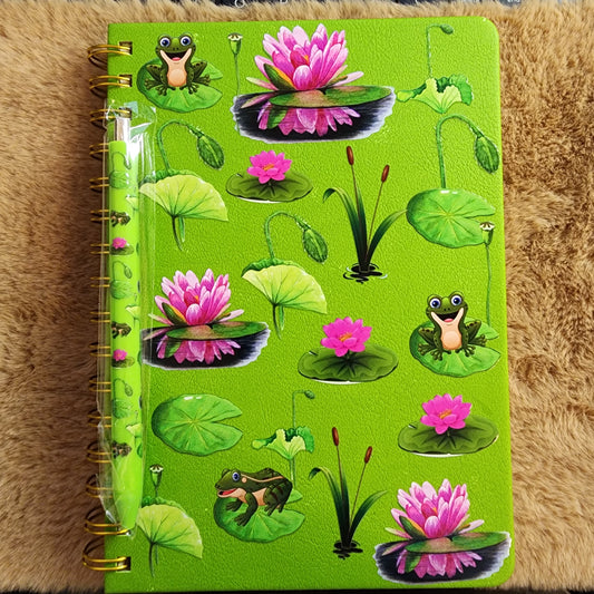 Frog Notebook/Journal with matching pen