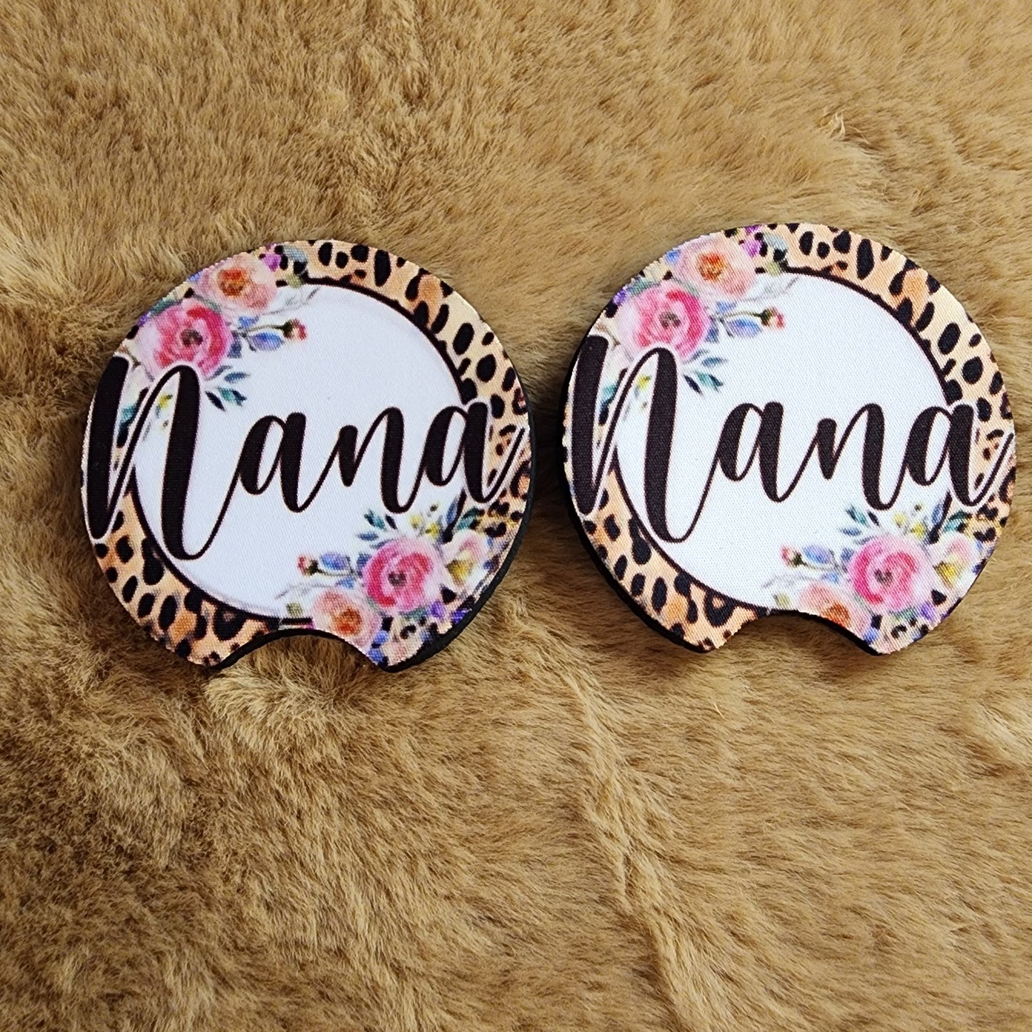 Nana 2 pc car coaster set