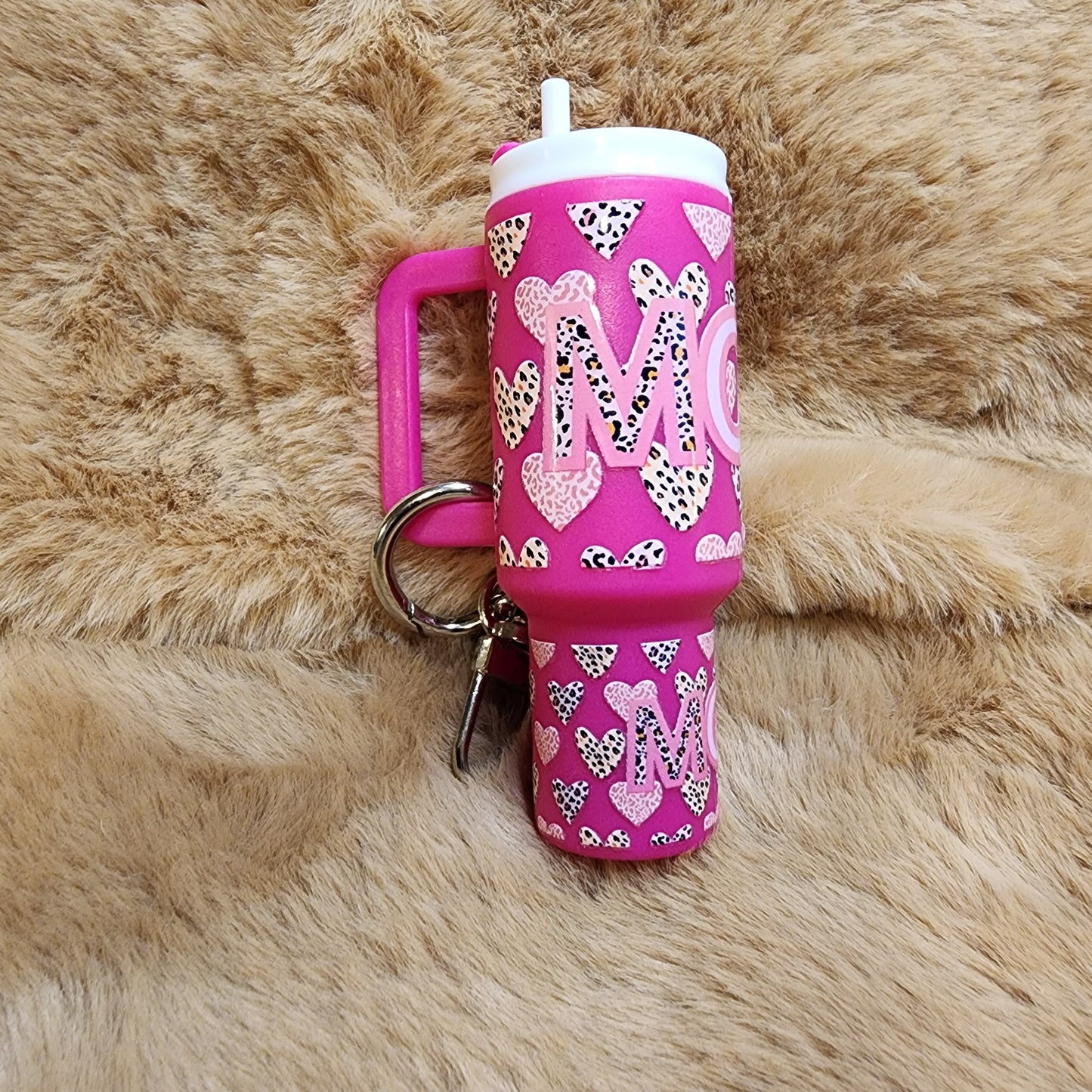 Mom Mini Tumbler Keychain