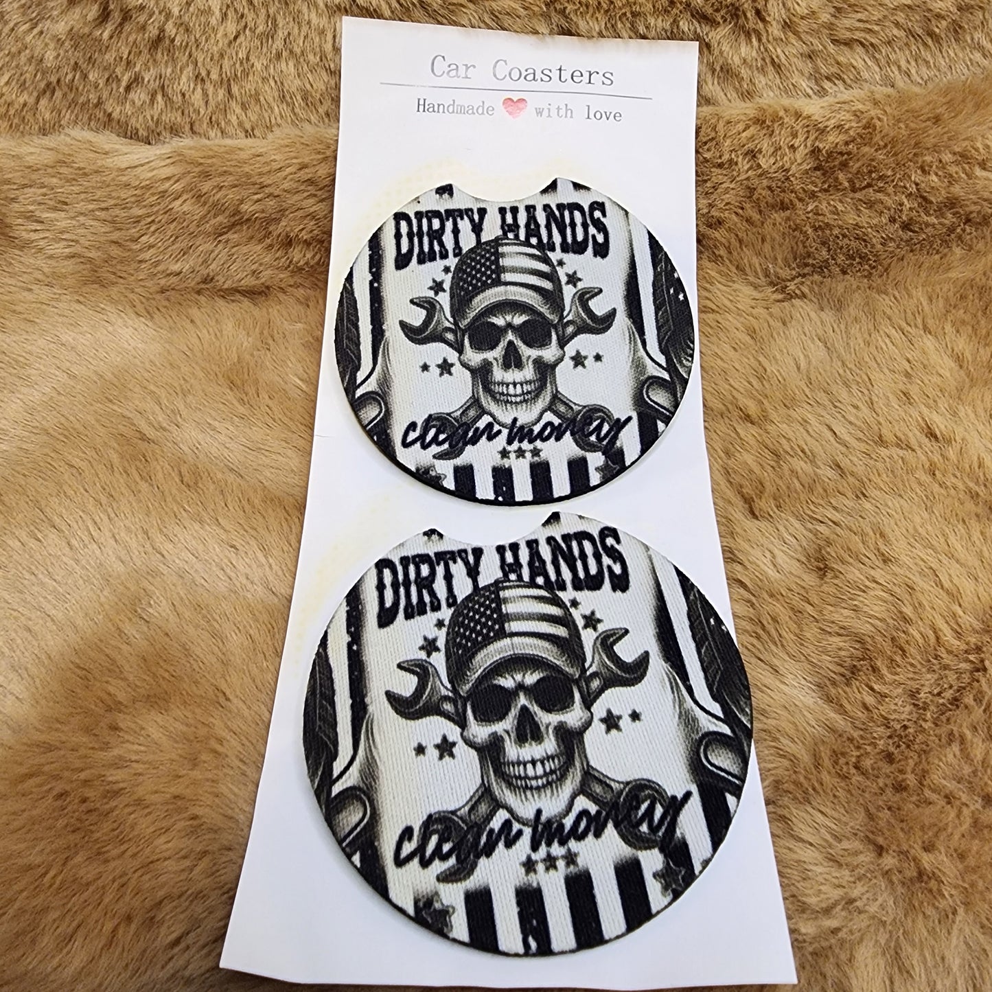 Dirty Hands Car Coaster