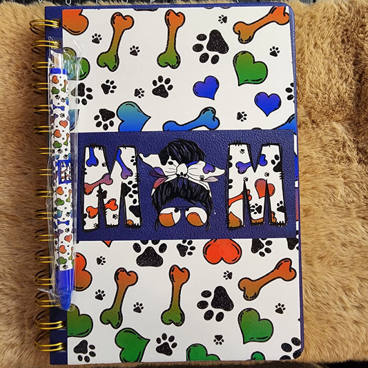 Dog Mom Notebook/Journal with matching pen