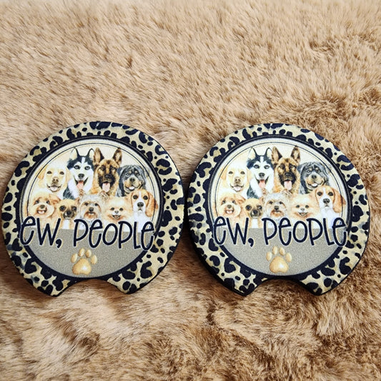 Ew, People. Dog car Coaster