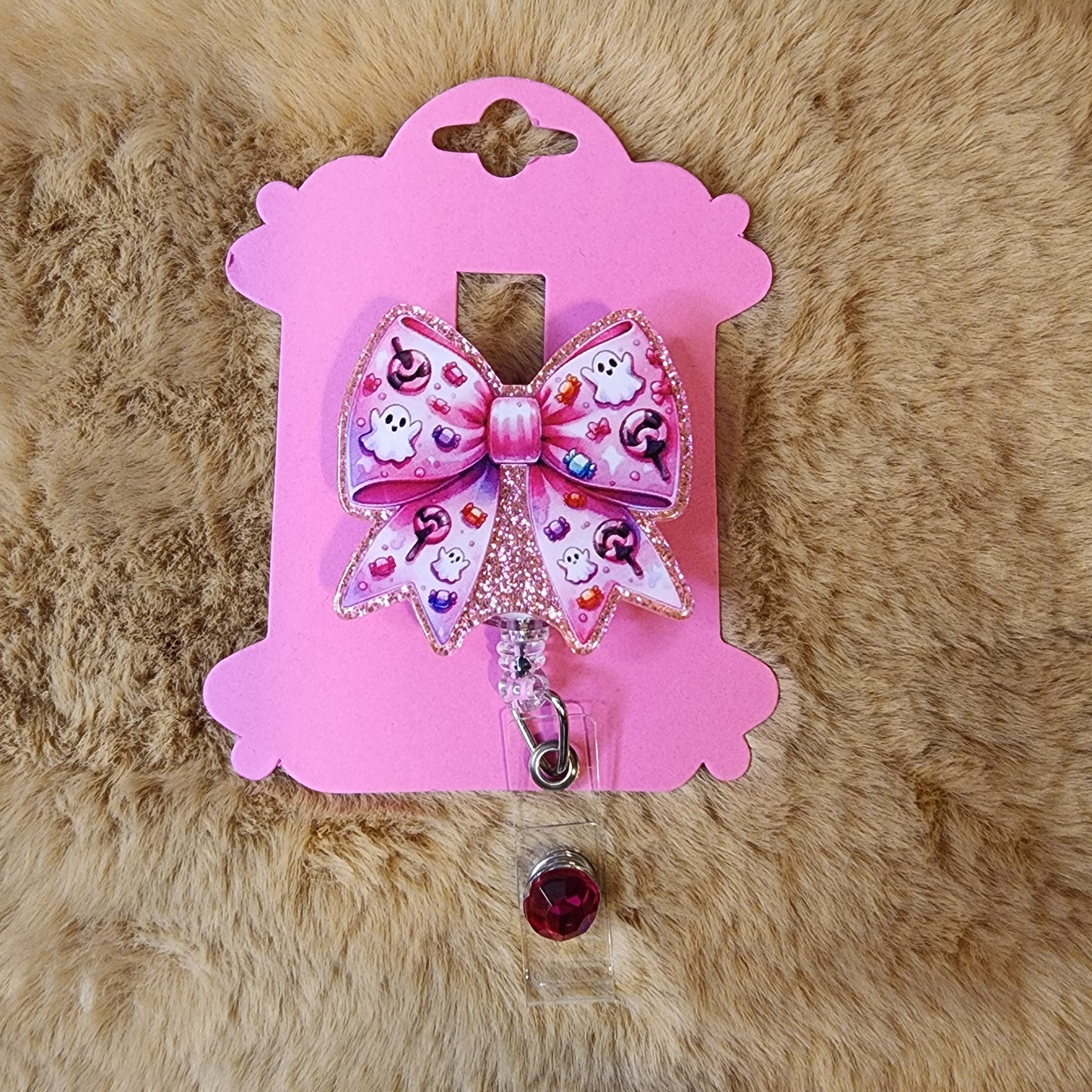 Halloween Bow Badge Reel