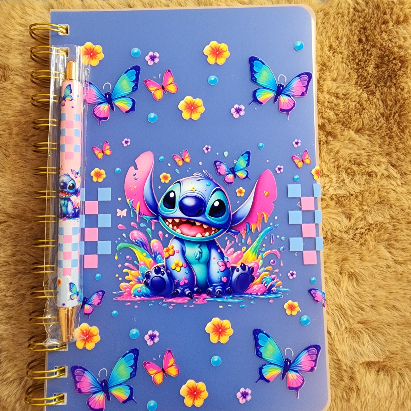 Blue Alien Notebook/Journal with matching pen