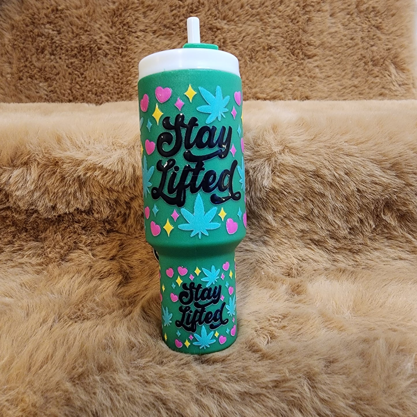Stay Lifted (420) Mini Tumbler Keychain
