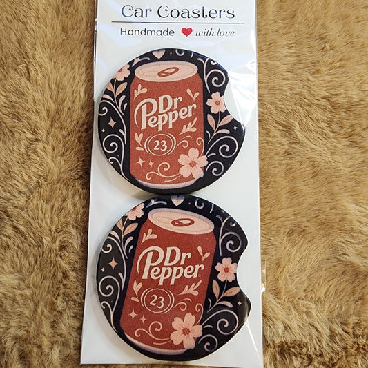 DP Can 2 pc Neoprene Car Coaster Set