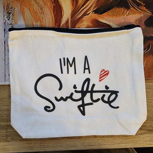 I'm a Swiftie Canvas Makeup Bag