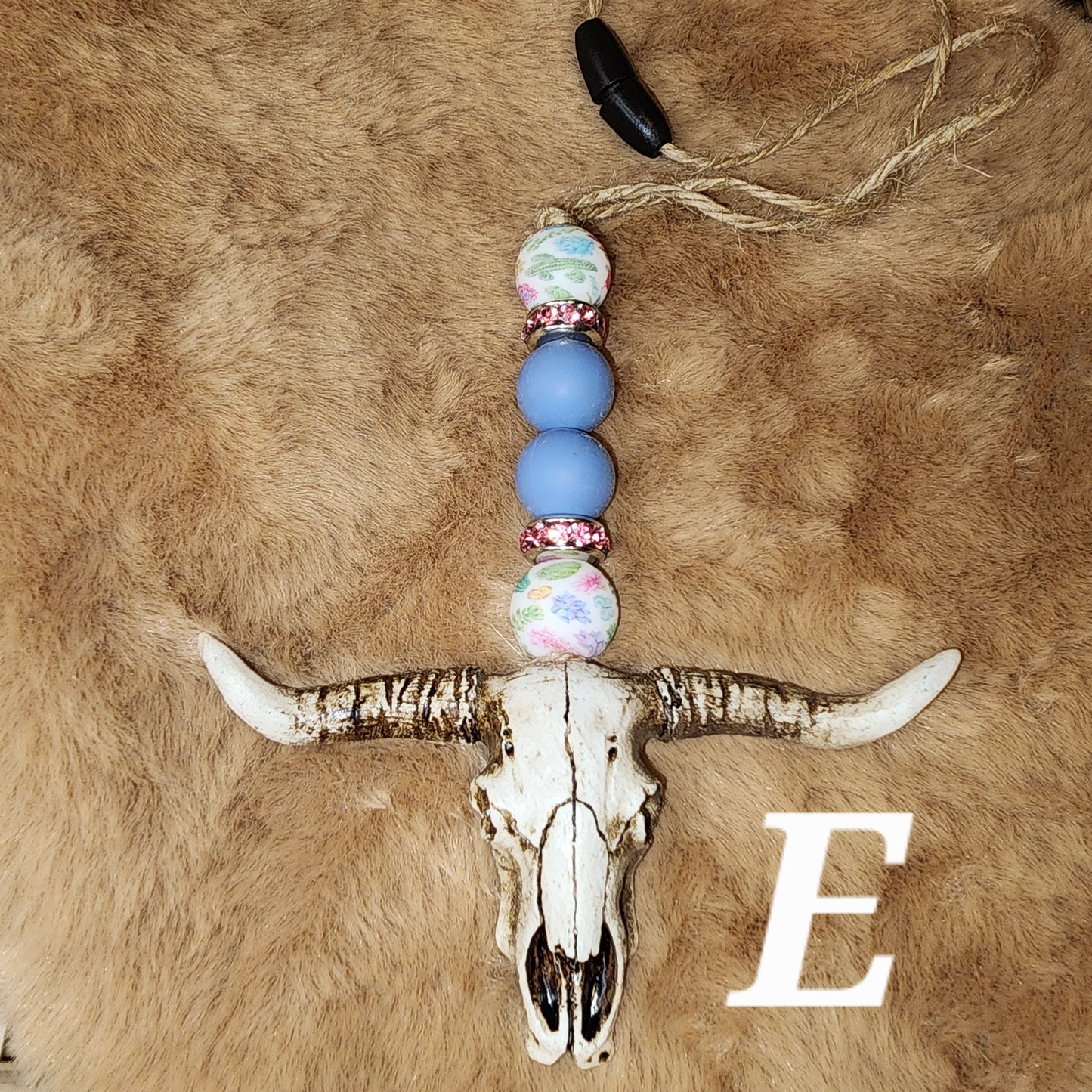 Rustic Bull Skull Car Charms