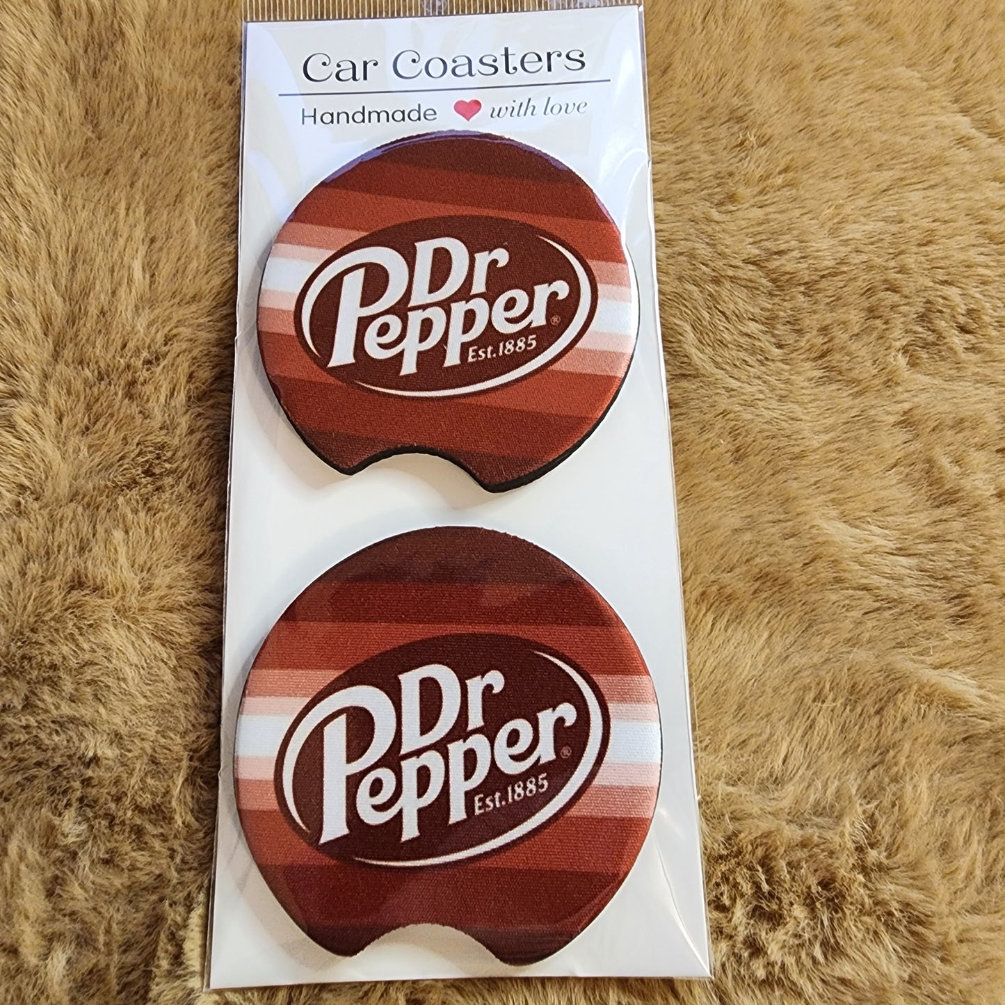 DP Logo 2 pc Neoprene Car Coaster Set