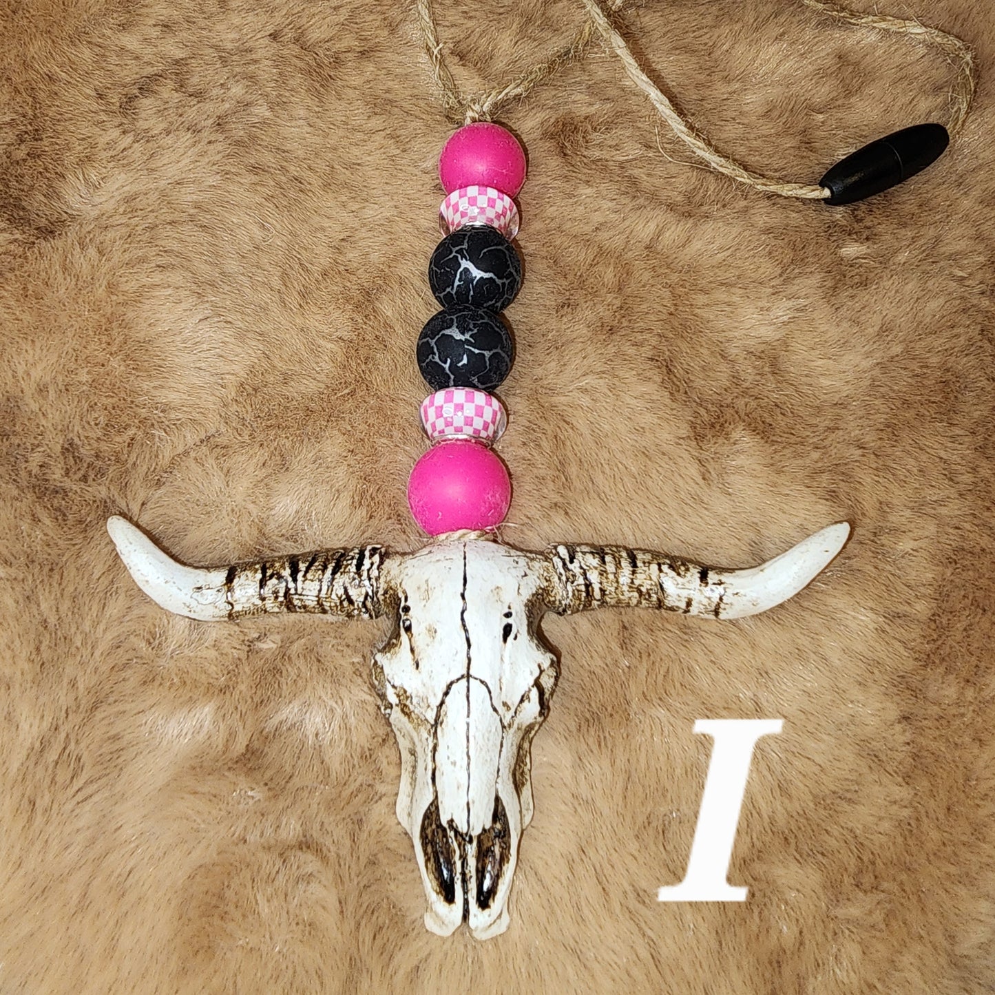 Rustic Bull Skull Car Charms