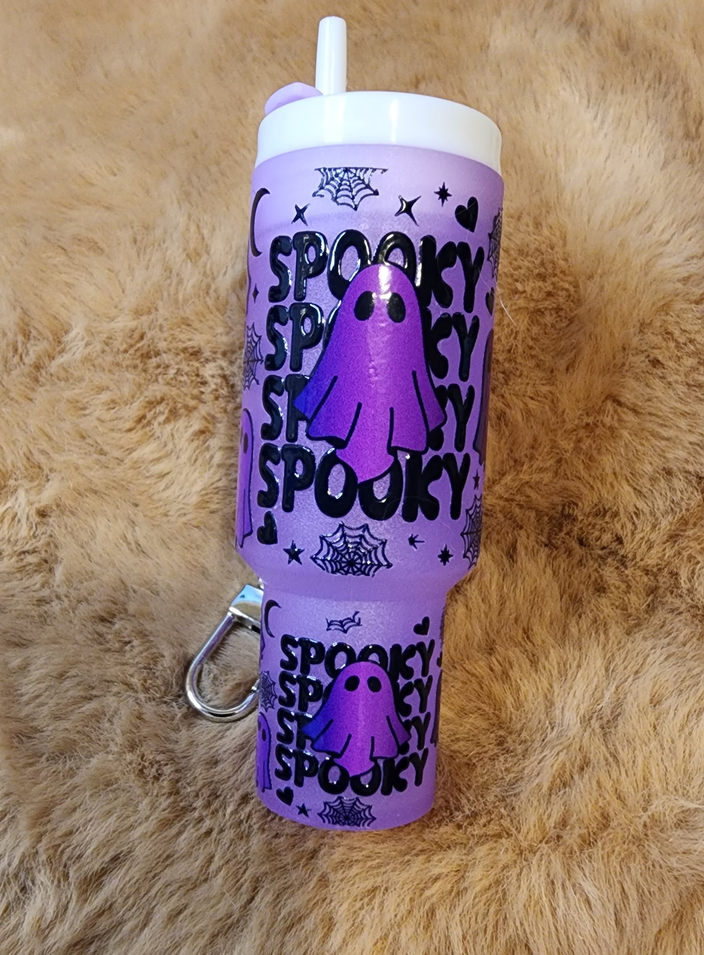 **CLEARANCE** Spooky Ghost Halloween Mini Tumbler Keychain