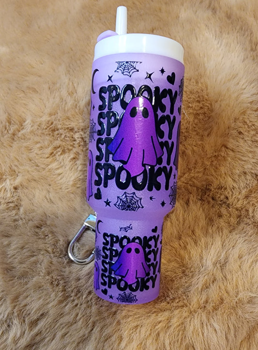 **CLEARANCE** Spooky Ghost Halloween Mini Tumbler Keychain