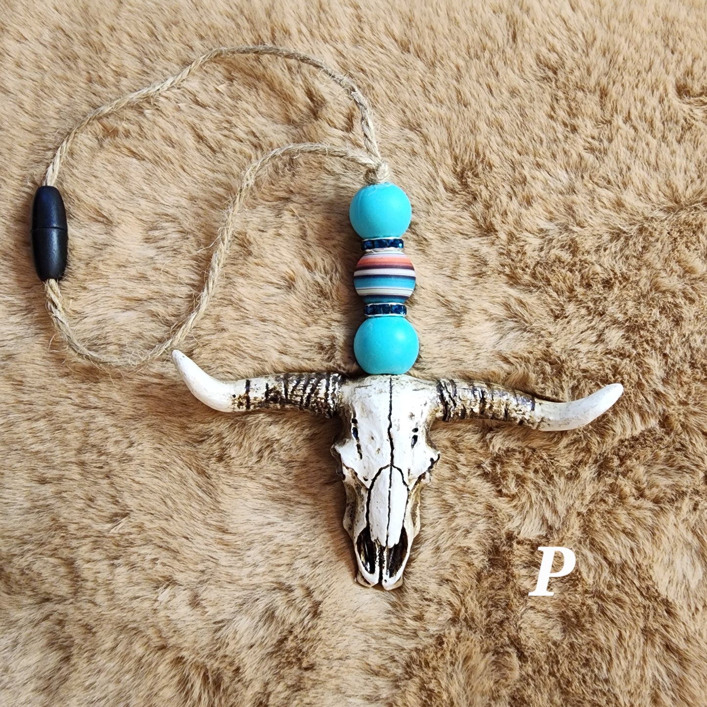 Rustic Bull Skull Car Charms