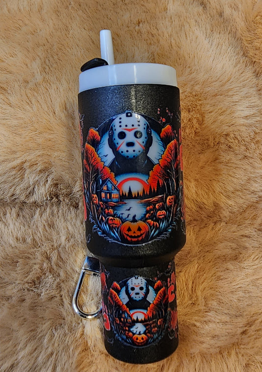 **CLEARANCE** Jason Halloween Mini Tumbler Keychain
