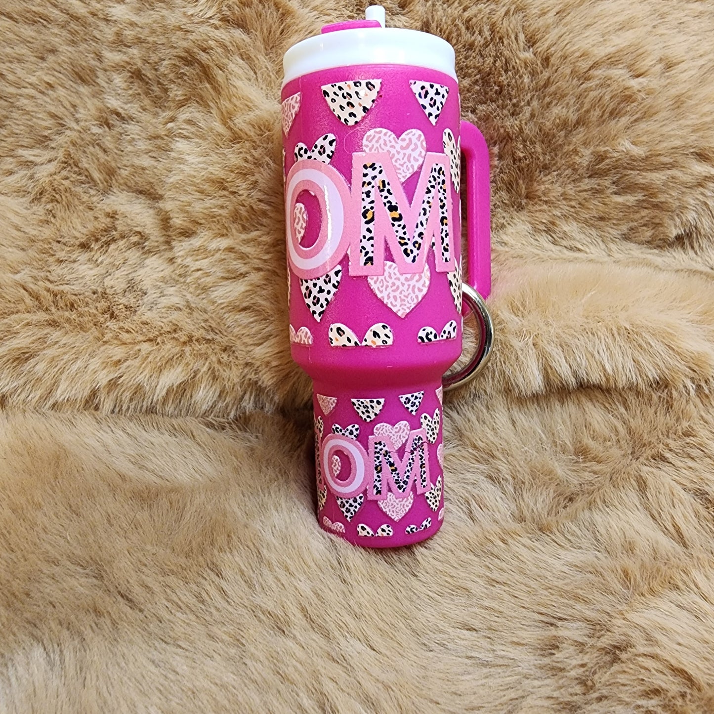 Mom Mini Tumbler Keychain