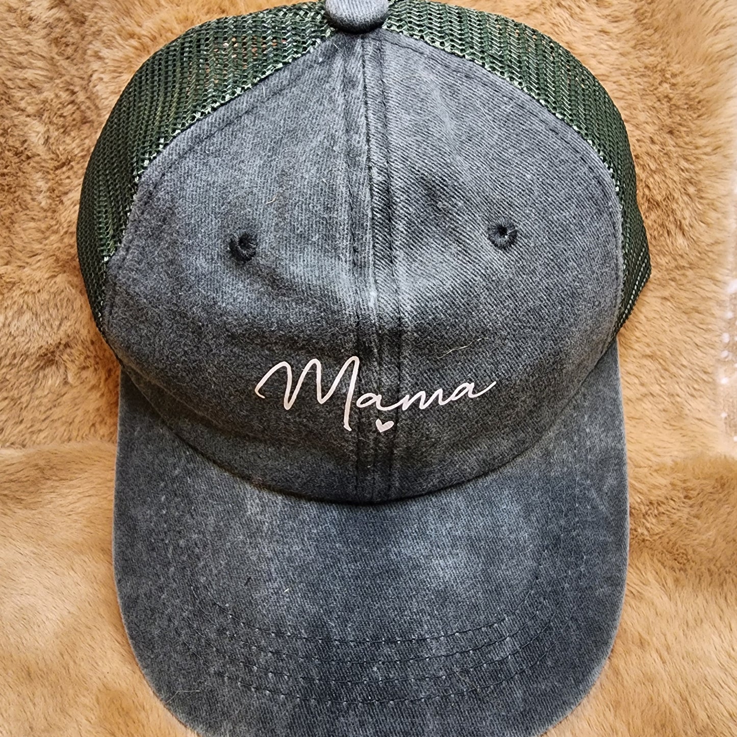 Mama Faded Wash Baseball Cap