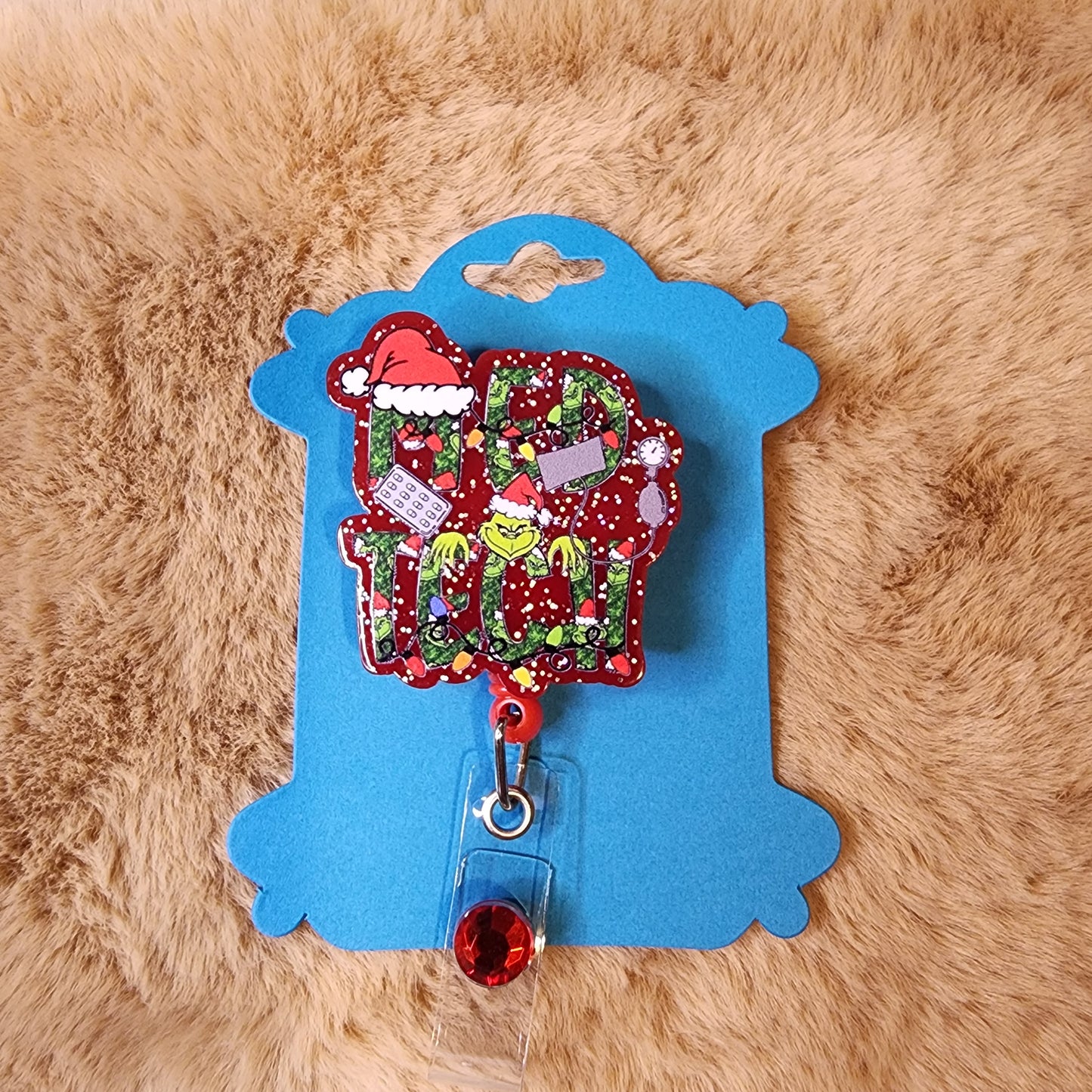 Green Guy Med Tech Badge Reel