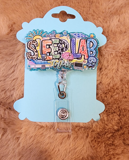Sleep Lab Crew Badge Reel