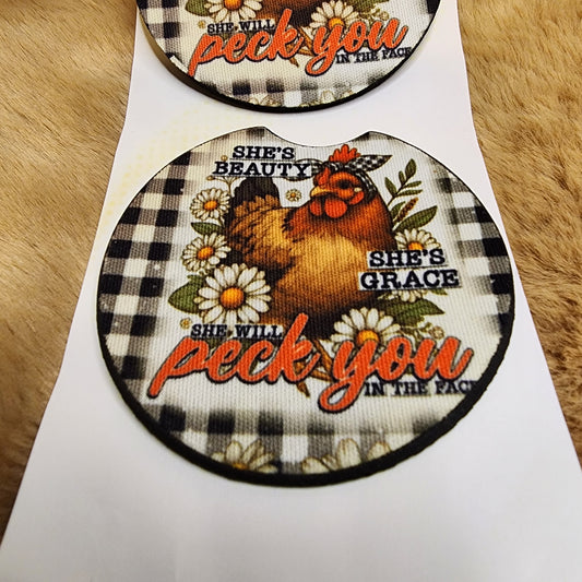 Chicken Car Coaster