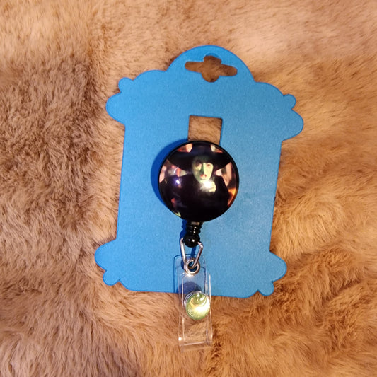 Wicked Witch Glass Badge Reel
