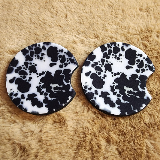 Cowprint Car Coasters