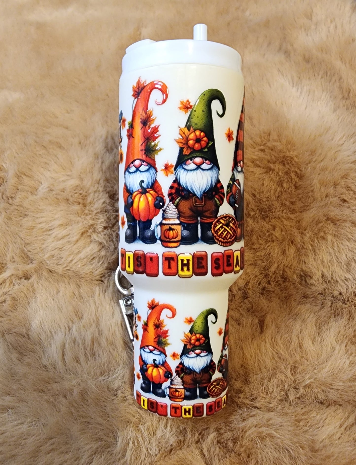 **CLEARANCE** Fall Gnomes Mini Tumbler Keychain