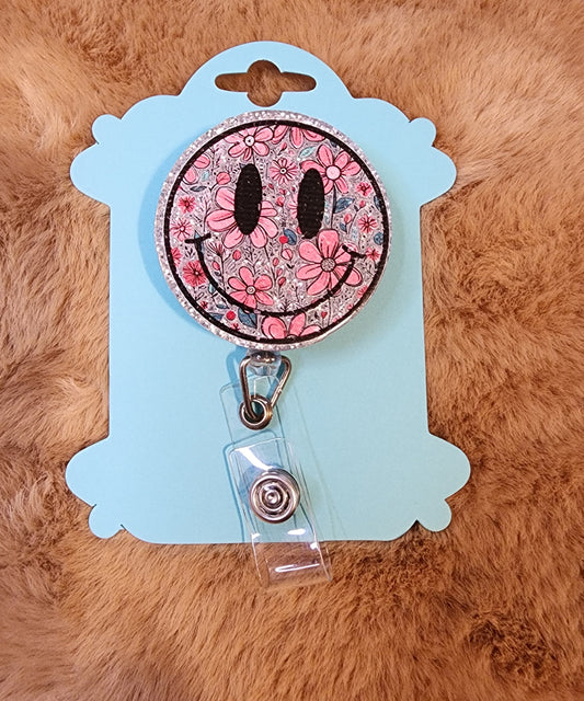 Smiley Face Badge Reel