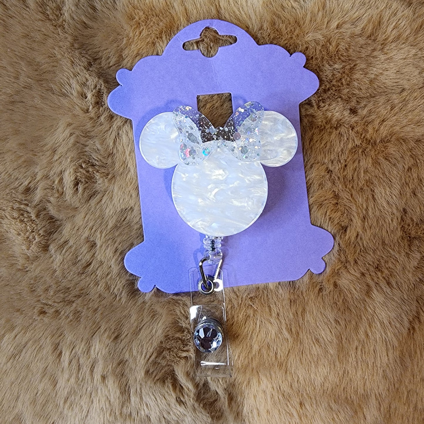 Marbled White Badge Reel