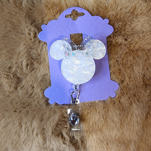 Marbled White Badge Reel