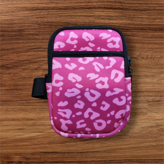 Leopard Print Water Bottle Pouch