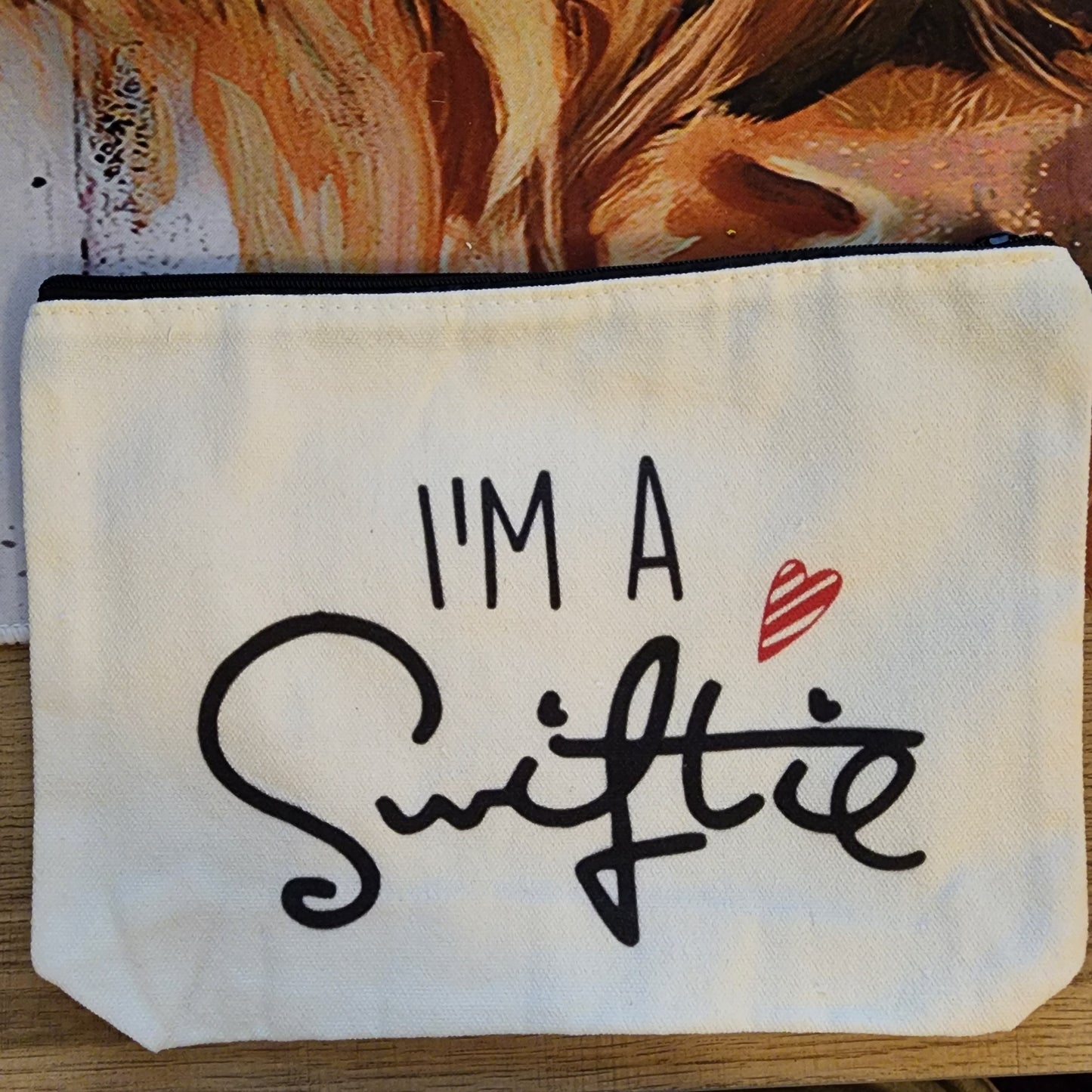 I'm a Swiftie Canvas Makeup Bag