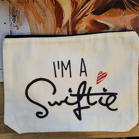 I'm a Swiftie Canvas Makeup Bag