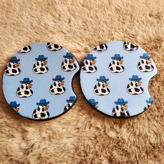 Cow Duck Car Coaster