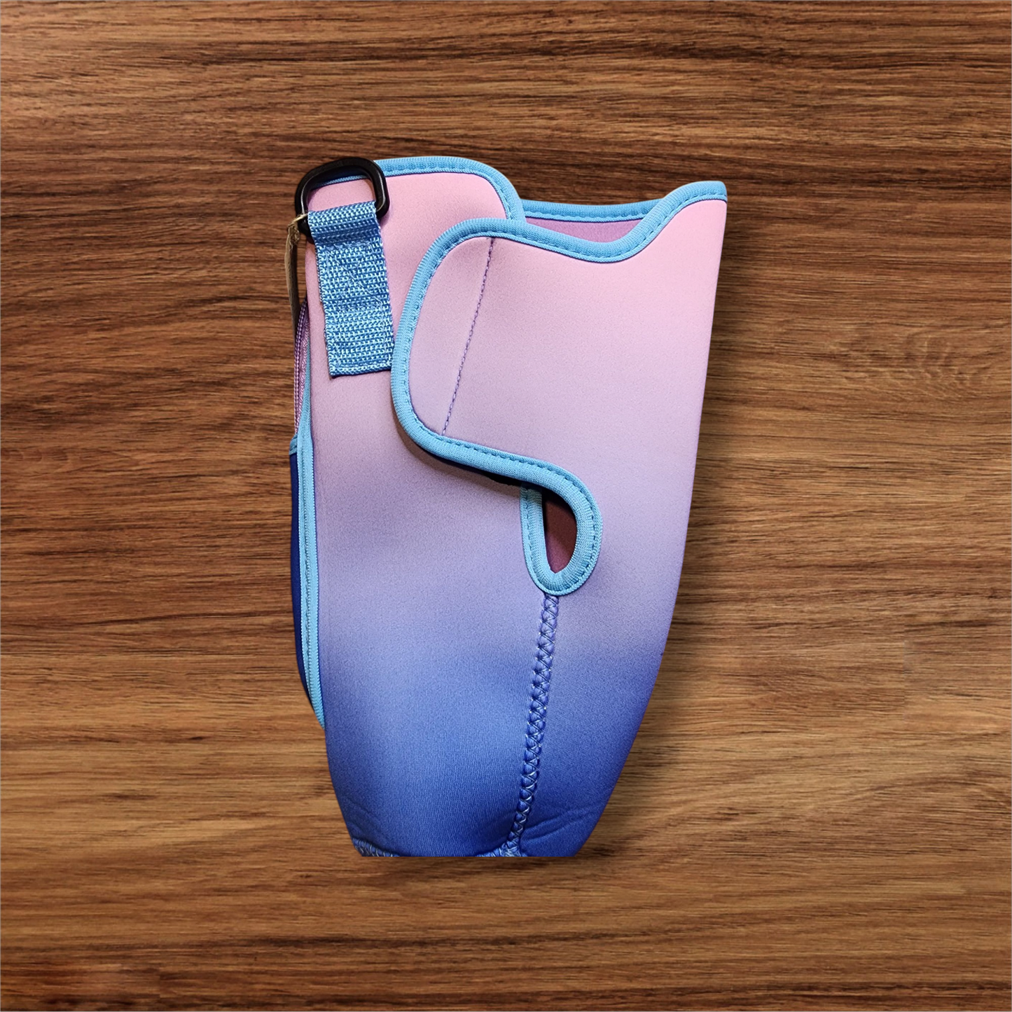 Ombre color 40 oz. Tumbler Koozie with Strap