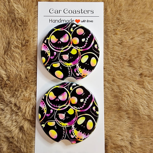 Jack Christmas 2 pc Ceramic Coaster Set