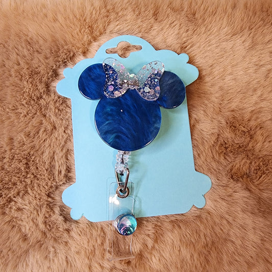 Navy Blue Badge Reel