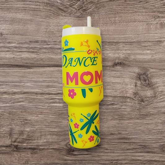 Dance Mom Mini Tumbler Keychain