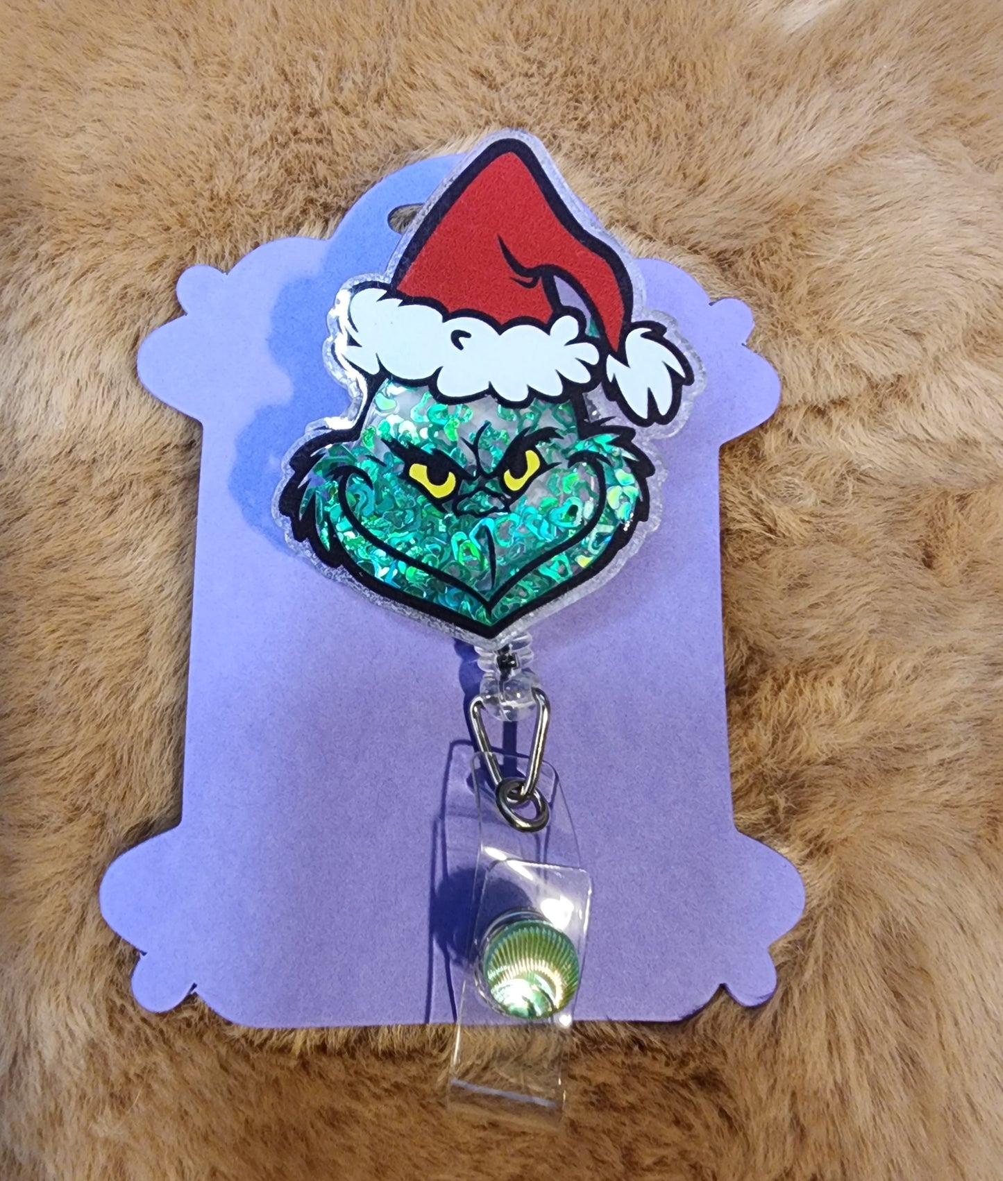 Green Guy Shaker Badge Reel