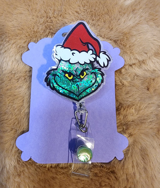 Green Guy Shaker Badge Reel