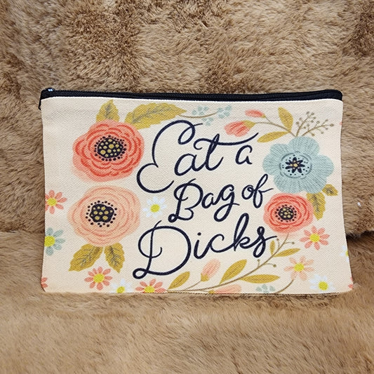 Eat A Bag Canvas Makeup Bag (small)