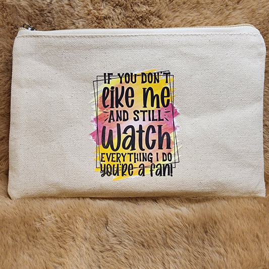 Funny Canvas Makeup Bag