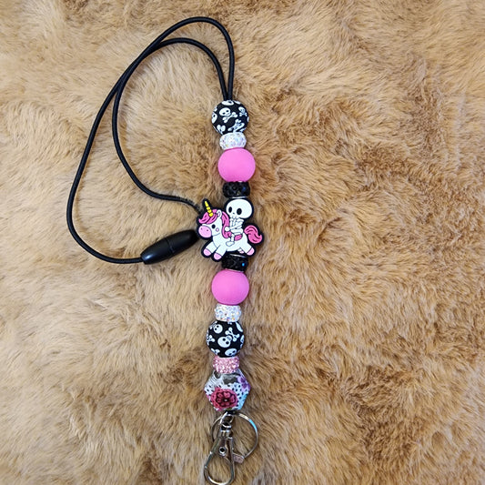 Skeleton Unicorn Freshie hanger