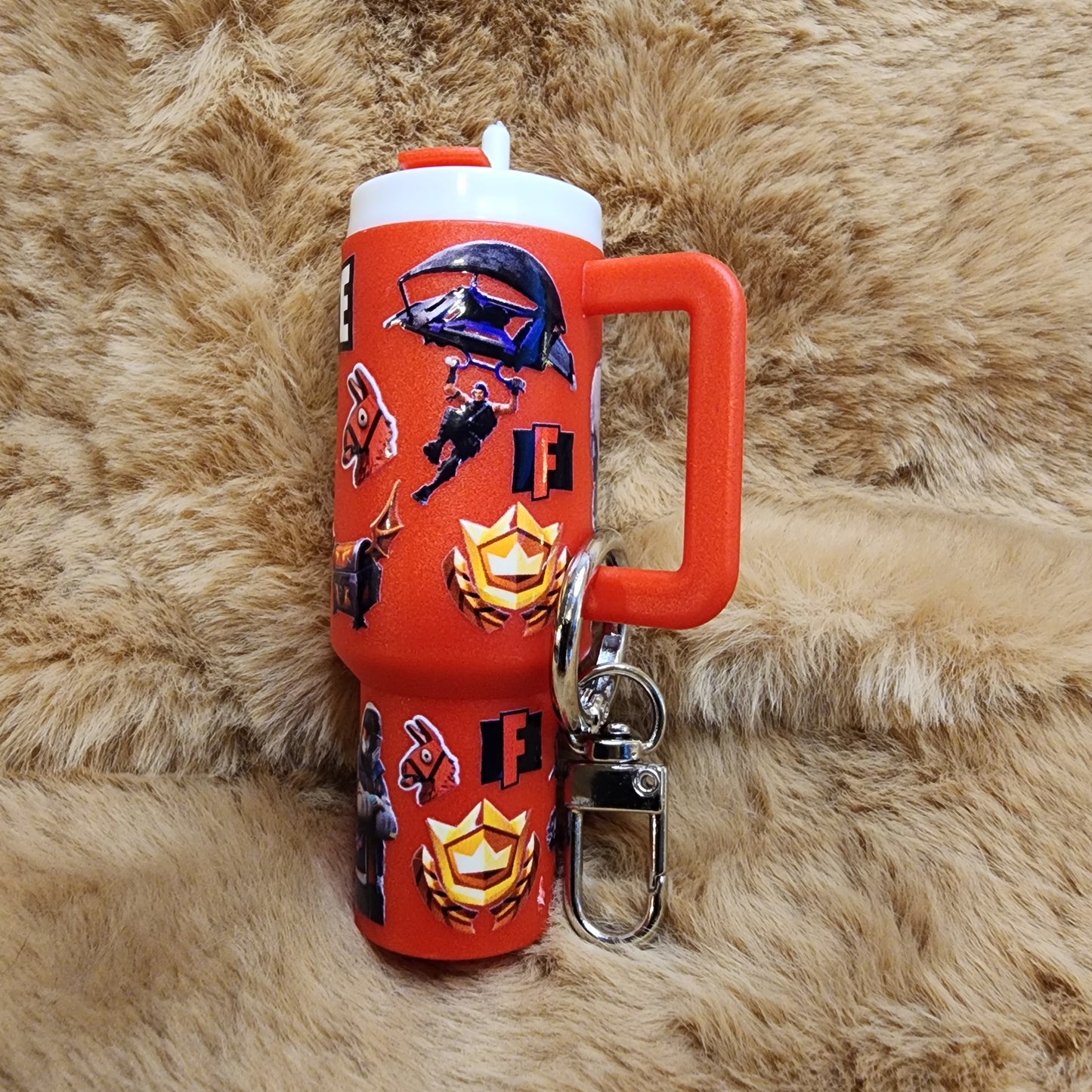 Video Game Theme Mini Tumbler Keychain