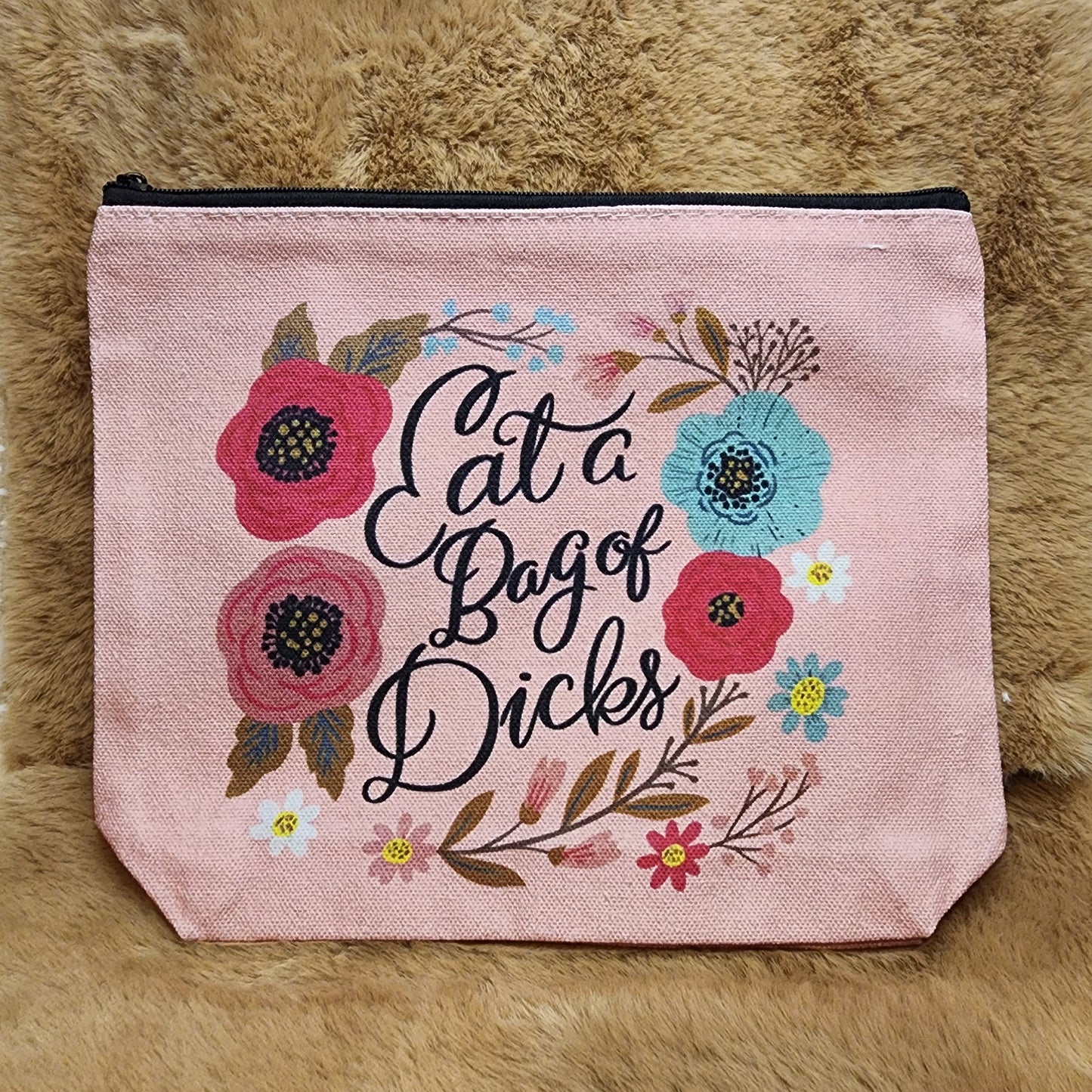 Eat a Bag Canvas Makeup Bag