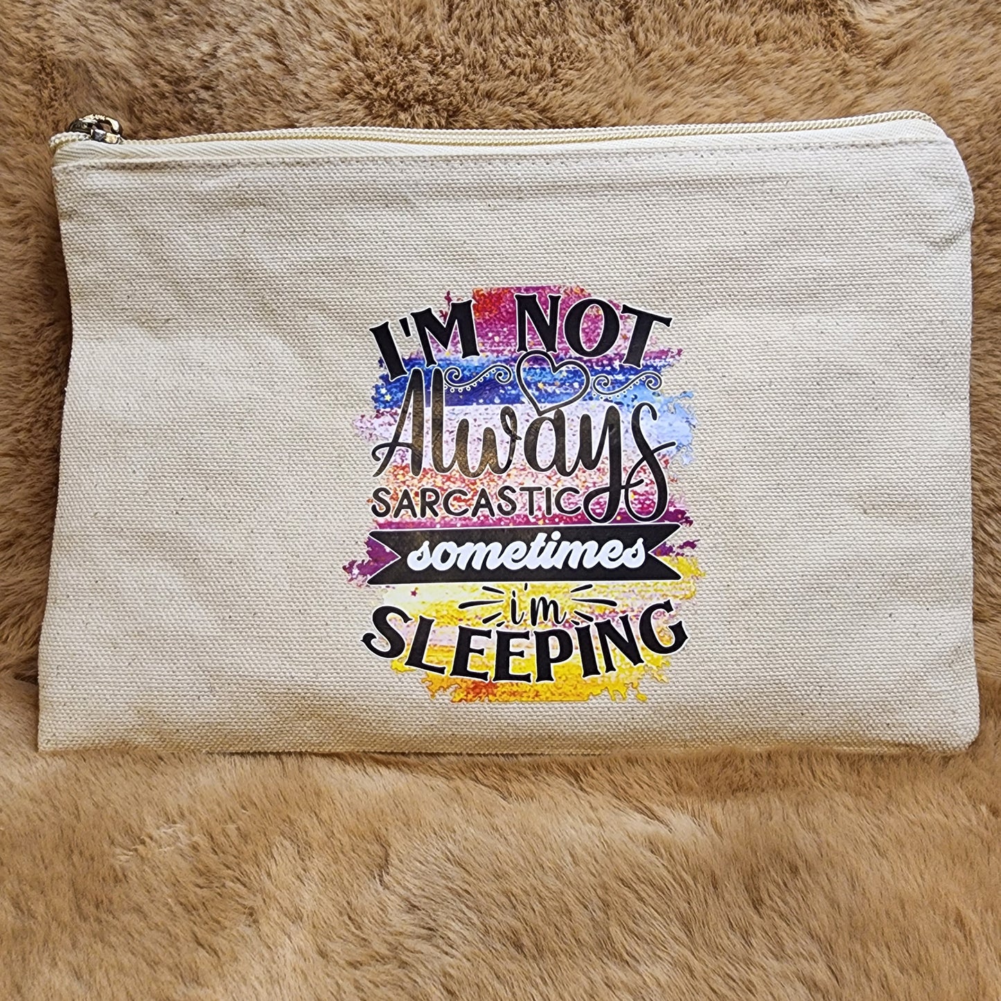 Funny Canvas Makeup Bag
