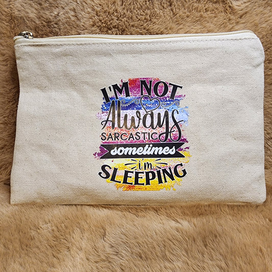 Funny Canvas Makeup Bag