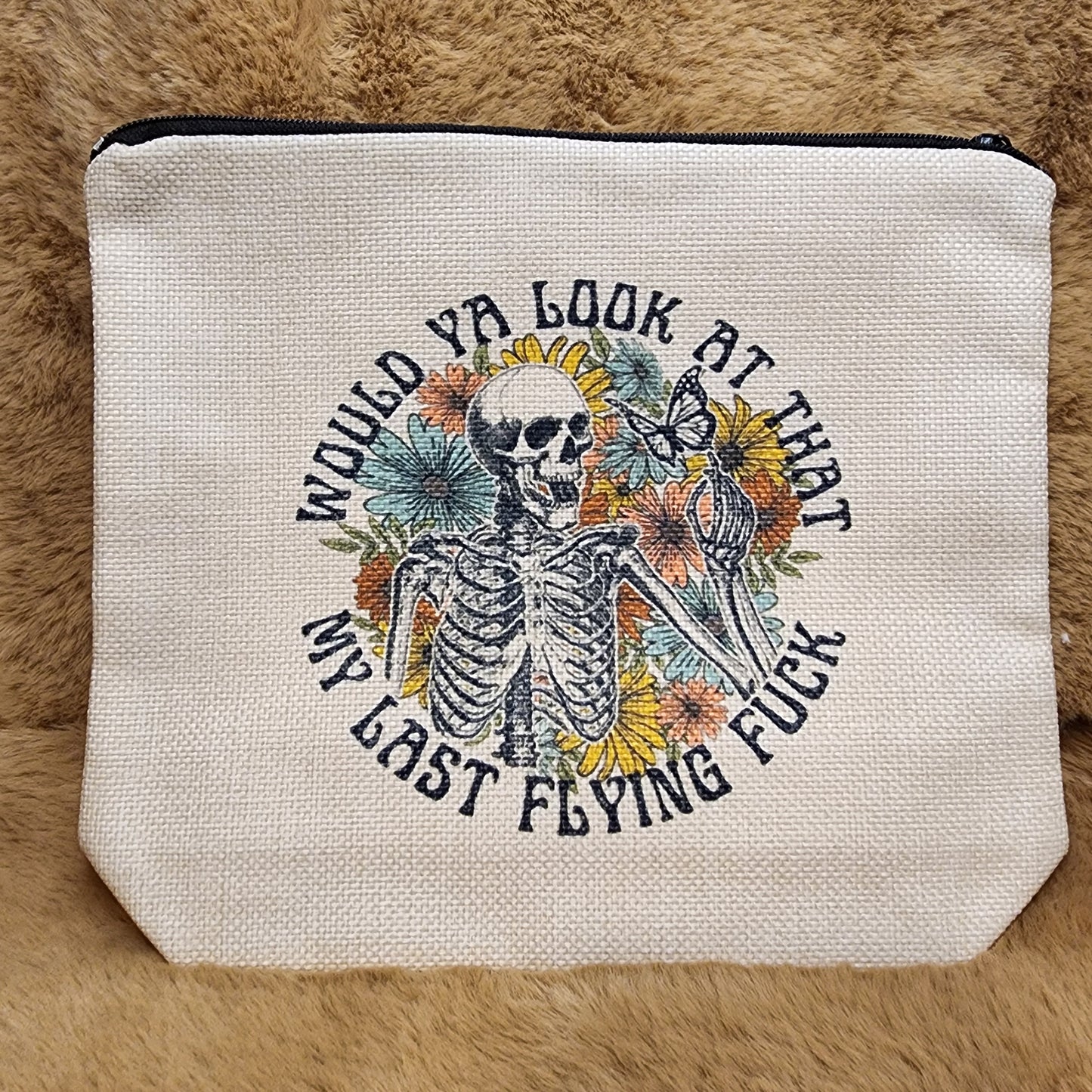 The Last Flight Canvas Makeup Bag