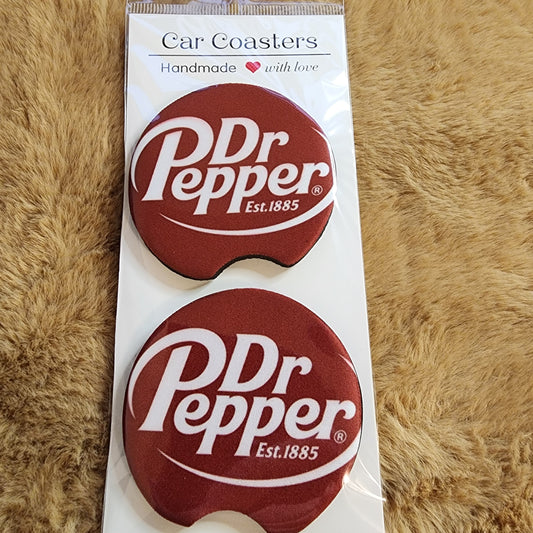 DP Logo 2 pc Neoprene Car Coaster Set